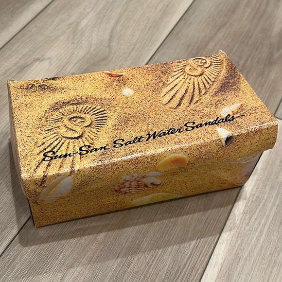 New Little Girls Sun-San Brand Salt Water Sandals Shiny Purple Surfer Size 3 - Picture 2 of 9